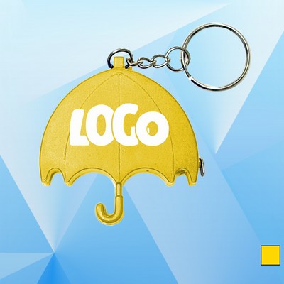 Umbrella Shaped Tape Measure w/Key Chain