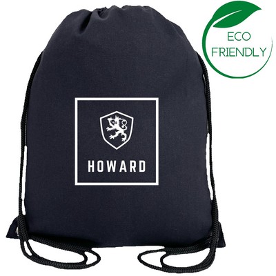 Everyday Canvas Drawstring Bag - Black