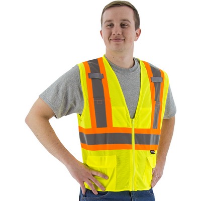 High Visibility Mesh Vest With Dot Striping, Ansi 2, R