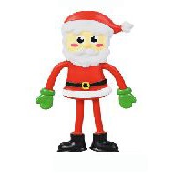 4 1/2" Bendable Santa Toy