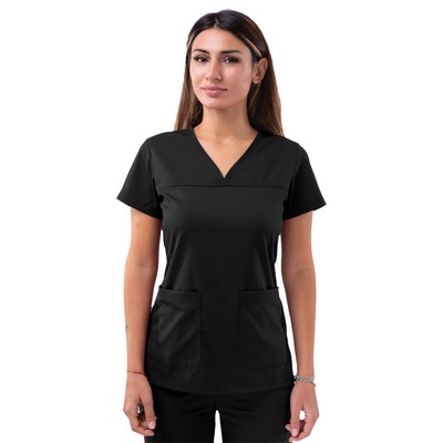 Adar Pro Women's Sweetheart V-Neck Scrub Top