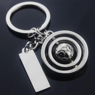 Orbit Football Spinner Keychain