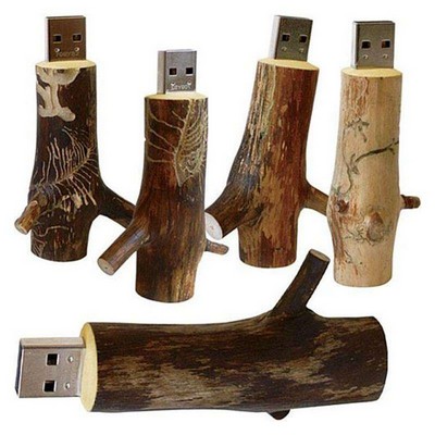 Wooden Tree Shape Usb Stick