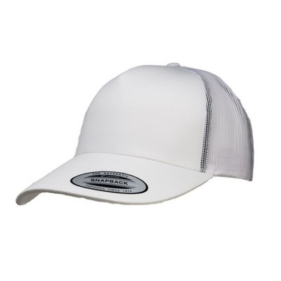 Big Size White Yupoong Trucker Mesh Cap 2XL - 4XL