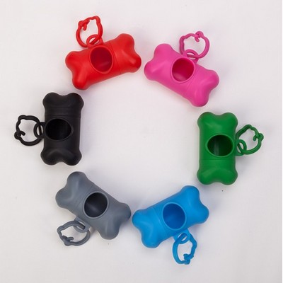 Bone Shaped Dog Poop Bag Holder With Dispenser