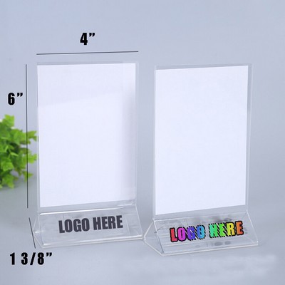 Acrylic Clear Table Tent