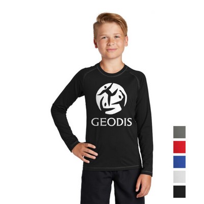 Sport-Tek ® Youth Long Sleeve Rashguard Tee