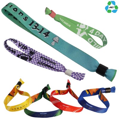 1/2" rPET Recycled Sublimated Eco-friendly Event Wristbands