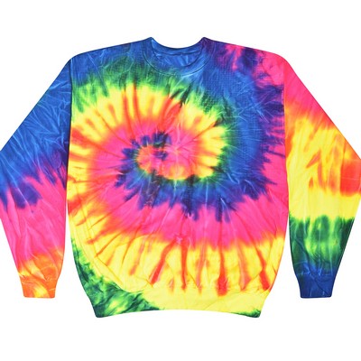 Tie Dye Fleece Crewneck Sweatshirt - Unisex