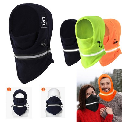 High Visibility Reflective Winter Fleece Balaclava Mask