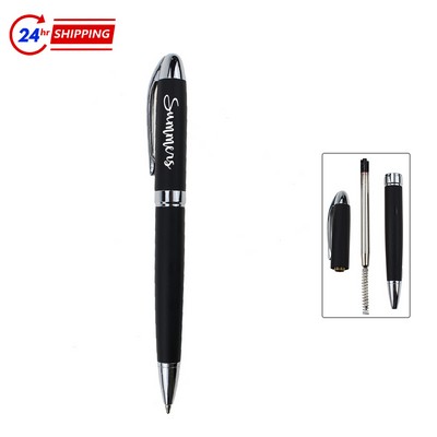 Black Sand Twist Metal Ballpoint Pen