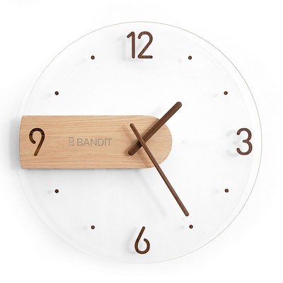 16" Wood Silent Wall Clock