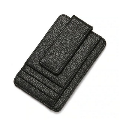 Leather Money Clip Wallet