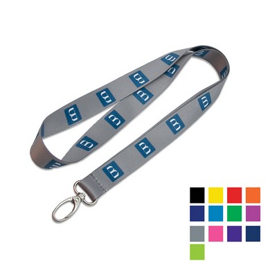 Custom 3/4" Polyester Lanyard w/ Oval Snap hook