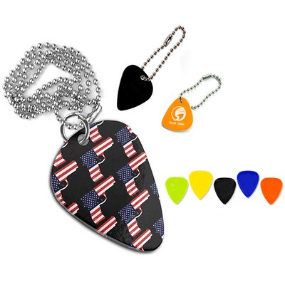 PVC Guitar Pick Key Chain