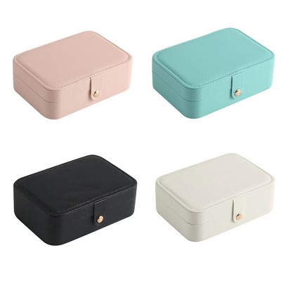 PU Leather Mini Jewelry Travel Case