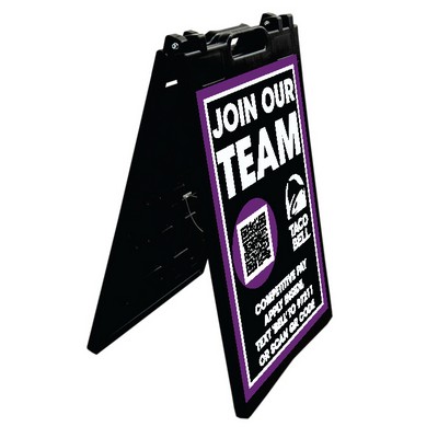 A Frame Stand with Decal