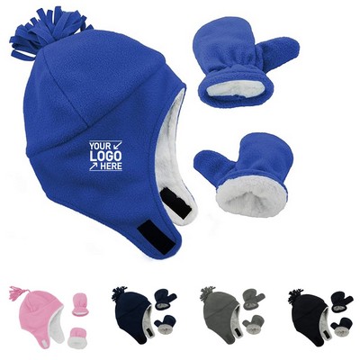 Baby Fleece Hat Mitten Set