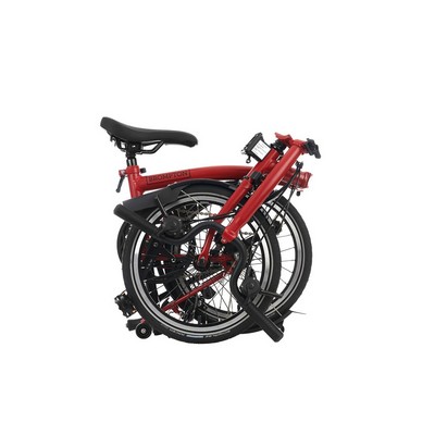 Brompton C Line Explore Mid Folding Bike - House Red