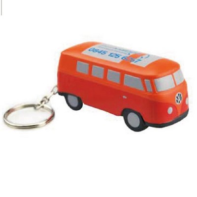 Custom Bus Keychain Stress Ball