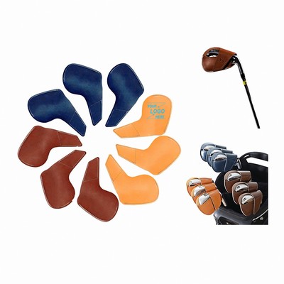 Premium PU Leather Golf Iron Covers