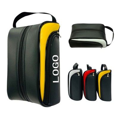 Waterproof Leather Golf Shoe Bag