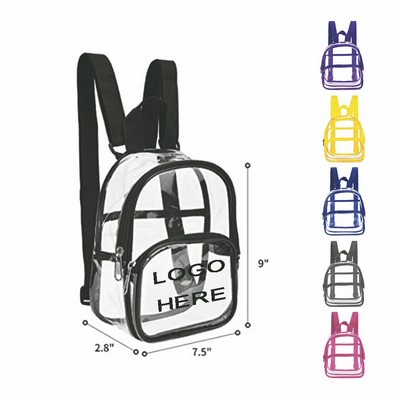 Clear PVC Waterproof Security Backpack