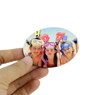 Oval Shaped Sublimation MDF Fridge Magnet