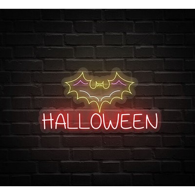 Bat Halloween Neon Sign (46 " x 25 ")