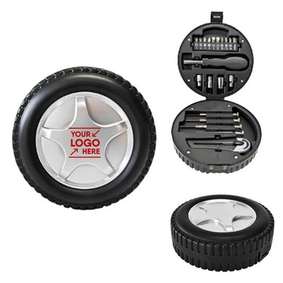 20 in 1 Tool Kit with Tire-Shaped Case