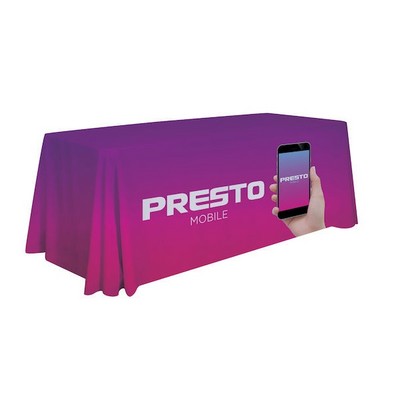 6' Premium Draped Standard Table Cover (Full Color Dye Sublimation)