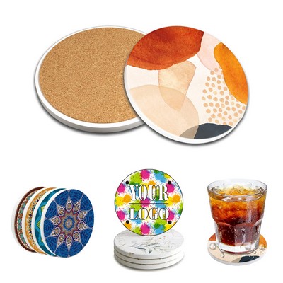 Custom Full Color Ceramic Round Coasters