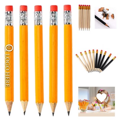 Golf Pencil Hex Shape W/ Eraser