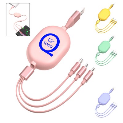 3-In-1 Retractable Charging Cable