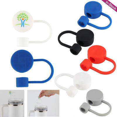 Round Silicone Straw Topper