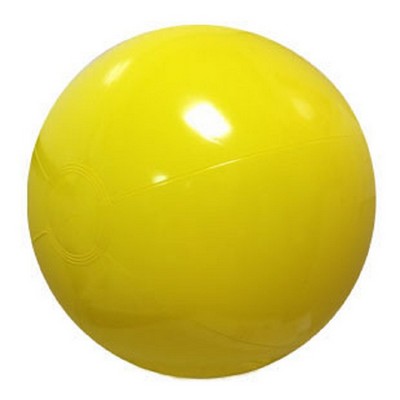 6" Inflatable Solid Yellow Beach Ball