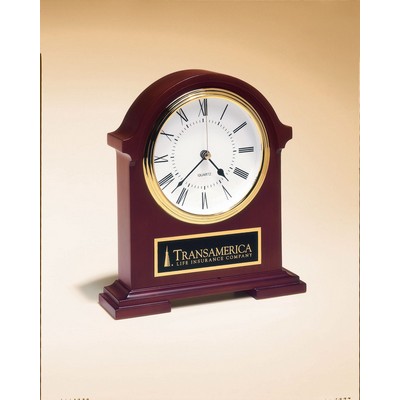 Traditional Style Mahogany Finish Napoleon Clock