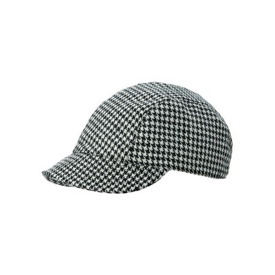 Patterned Wool Fashion Fitted Cap