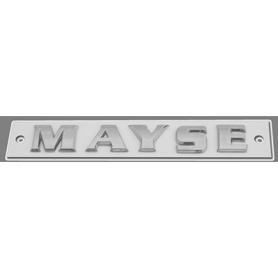 Size 3 Chrome Plated Name Plates - Individual Letter