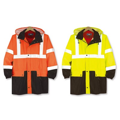 Class 3 High Contrast Safety Parka Jacket