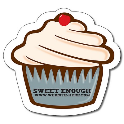 Magnet - Cupcake Shape (Approx. 4.0625x3.75) - 20 Mil.