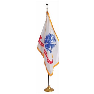 Army Indoor Military Flag Display Set (4'x6' Flag & 9' Pole)