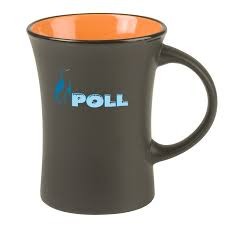 10 Oz. Hilo Black/Orange Mug