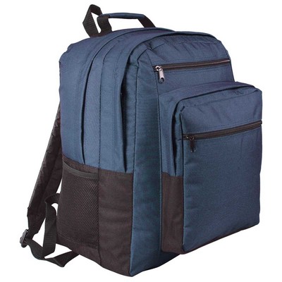 Deluxe Backpack w/2 Double Zippered Main Compartments