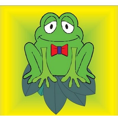 Frog Metal Photo Magnet (2.5" Square)