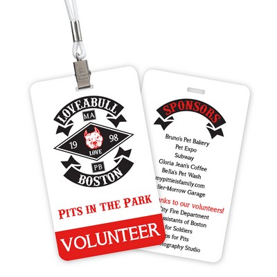 Laminated Paper Event Badge (3"x5") Rectangle