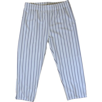 Youth Warp Knitted Pinstriped Pull-Up Baseball Pant