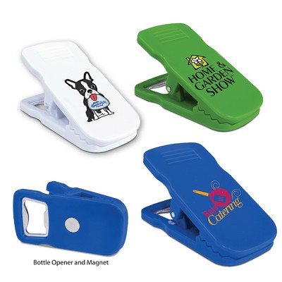 Magnetic Bottle Opener/Bag Clip (Full Color Digital)