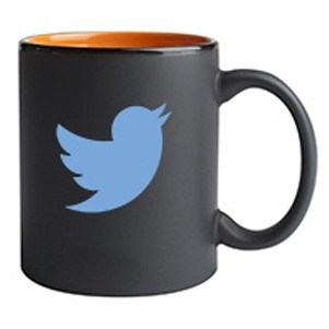 11 Oz. Hilo C-Handle Mug (Matte Black/Orange)