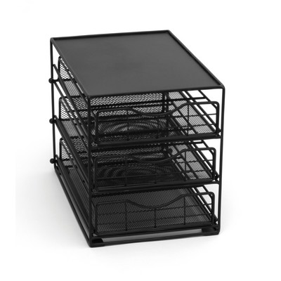 3 Tier In Cabinet Black Mesh Coffee Drawer